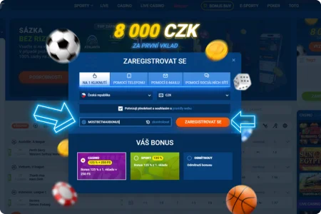 Registrace na Mostbet